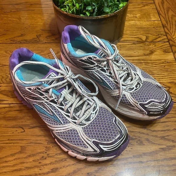 BROOKS Adrenaline GTS 15 Men's Running Shoes Blue Silver Green 110181D168 Sz 8.5 - Picture 5 of 6